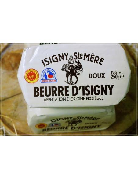 Beurre de Baratte AOP Isigny Doux Moulé Crémier 250gr